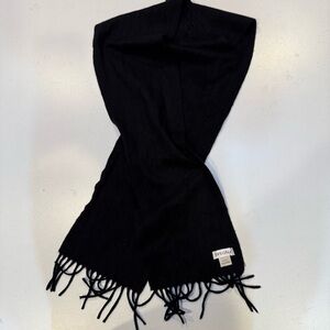 Black Scarf with Fringe